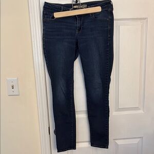 Old Navy Dark Blue Women's Rockstar Jeans Size 12R EUC
